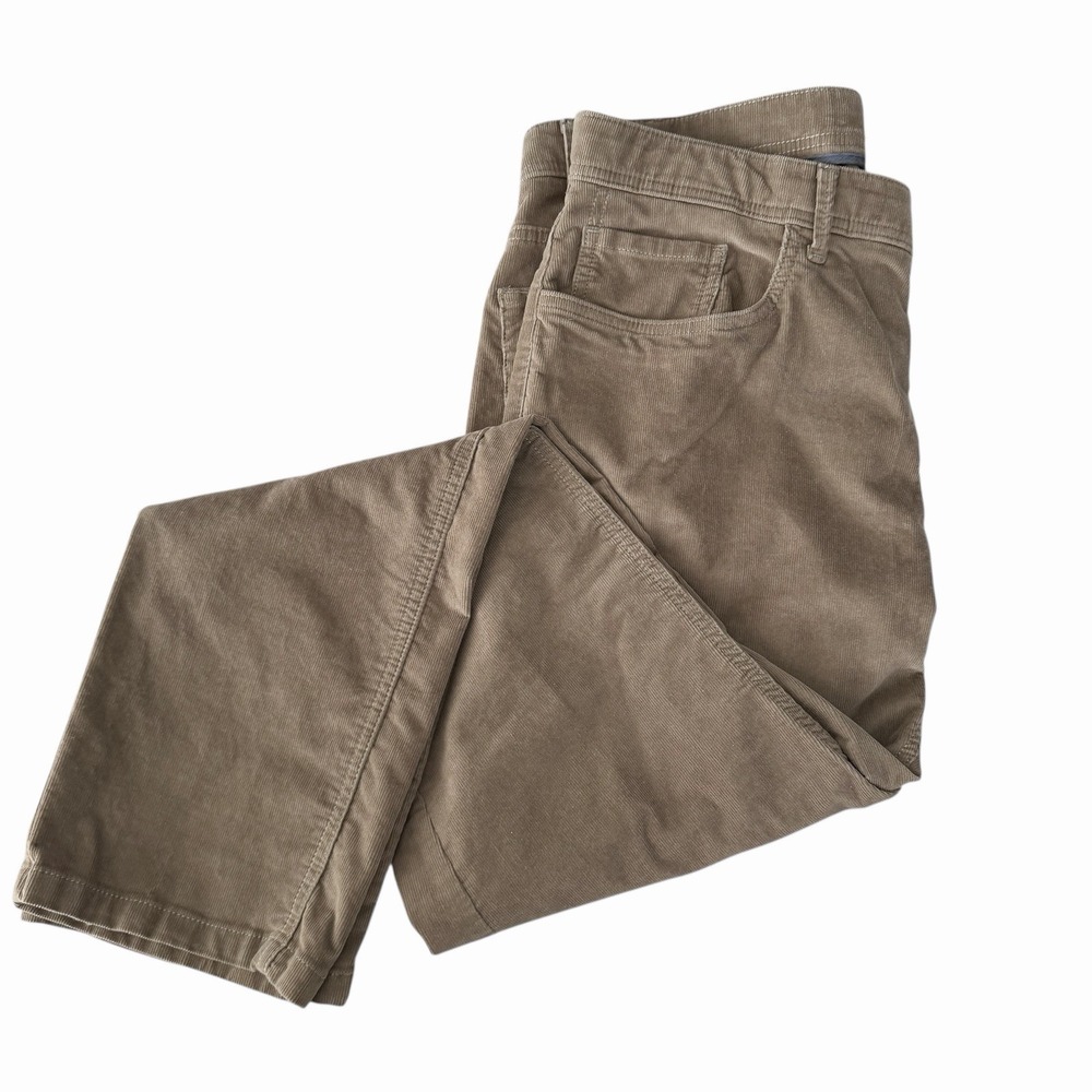 Joseph Abboud Corduroy Pants Mens Size 36x32 Tan Taupe Straight Fit‎ Stylish EUC